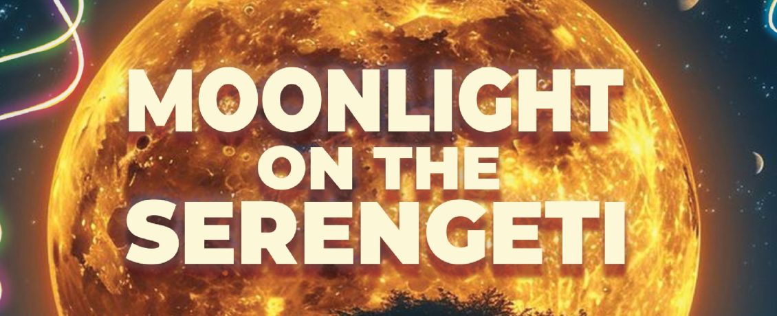 Moonlight on the serengeti - e card